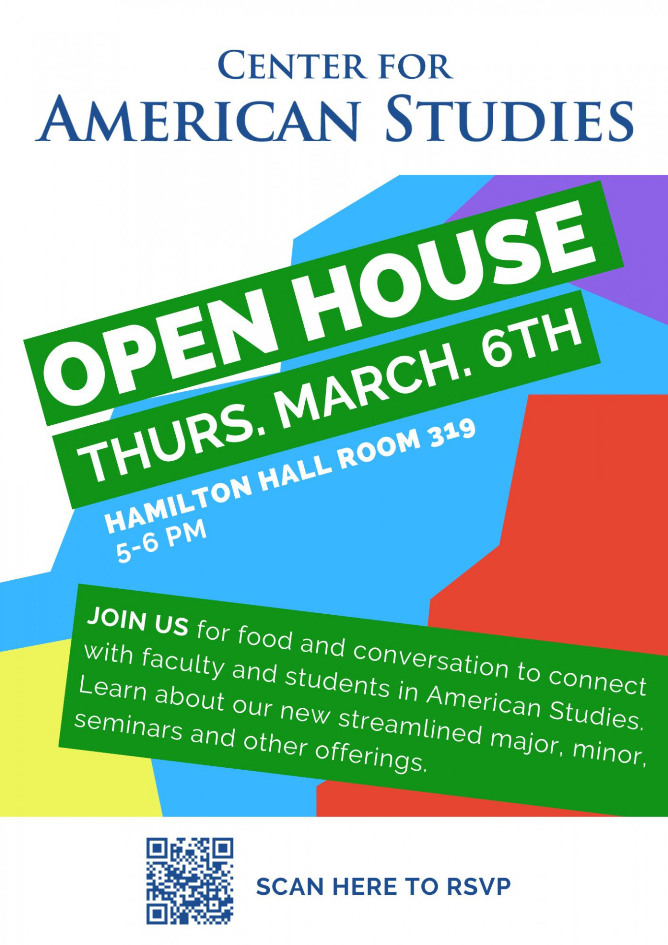 Open House Spring 2025 Center For American Studies